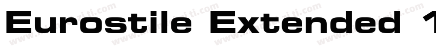 Eurostile Extended 16303字体转换